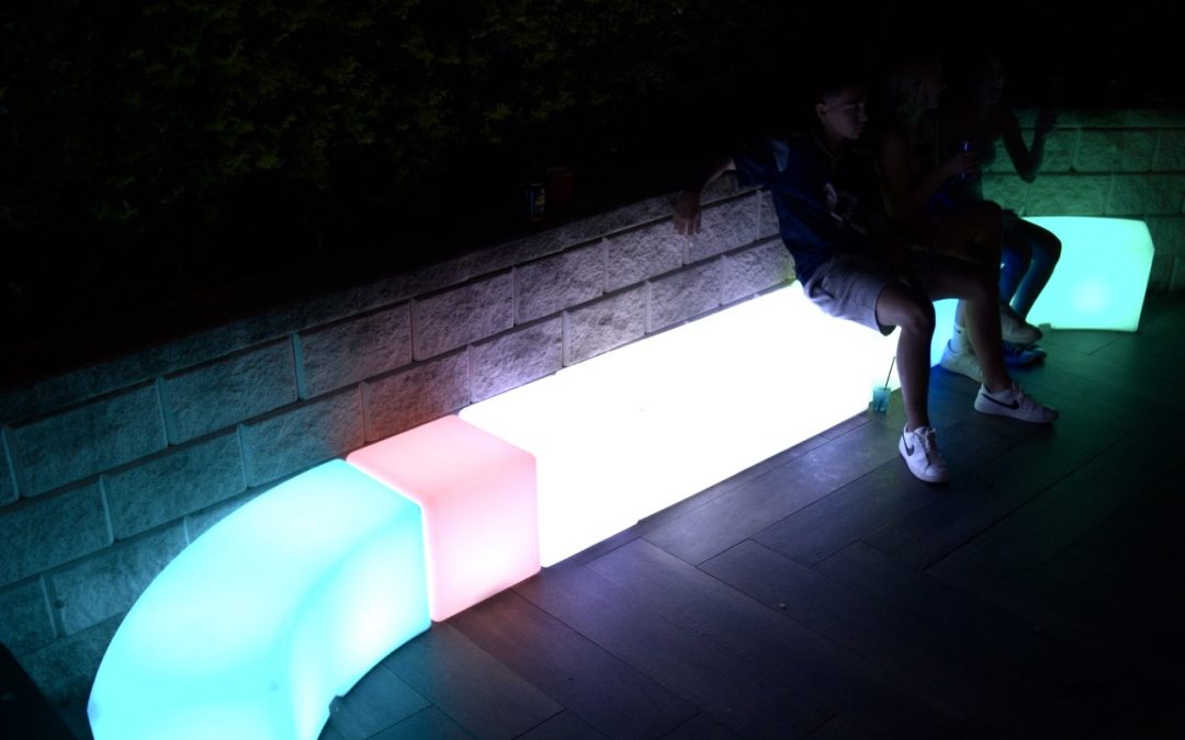 Glow Snake Bench Hire
