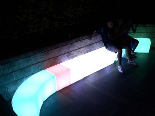 Glow Snake Bench Hire
