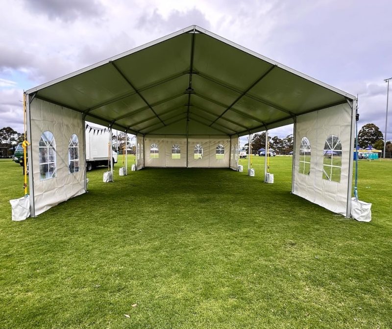 8mx15m White Framed Marquee