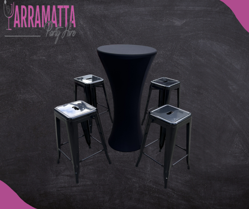 Cocktail Table With Black Cover