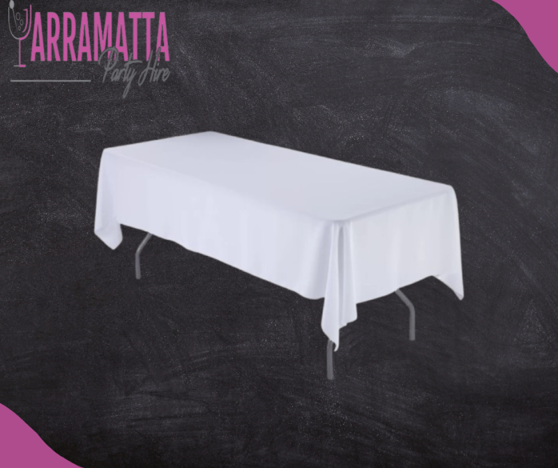 White Trestle Table Cover