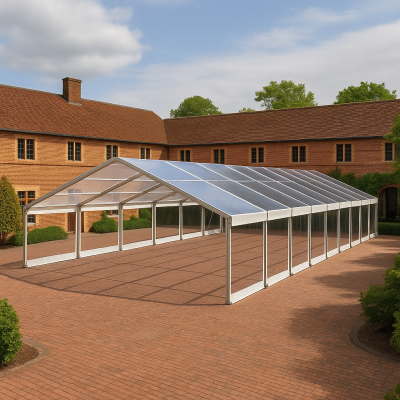 10mx27m Clear Framed Marquee