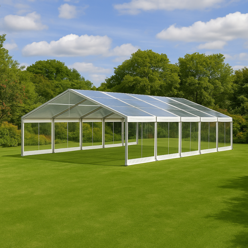 10mx15m Clear Framed Marquee