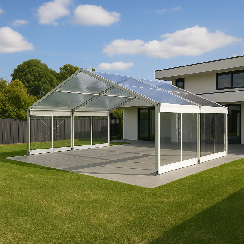 10mx6m Clear Framed Marquee