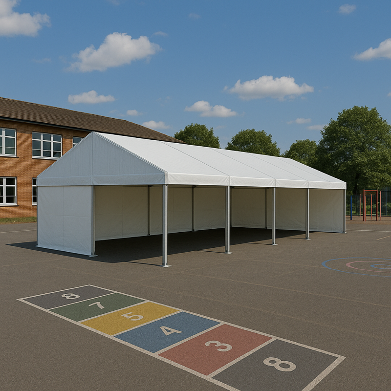 5mx12m White Framed Marquee