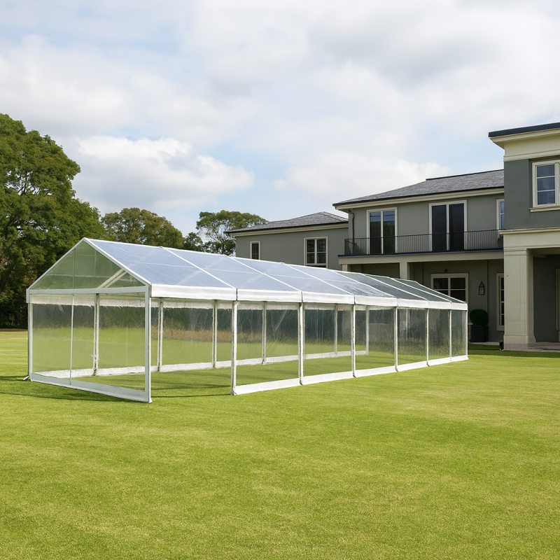 5mx21m Clear Framed Marquee