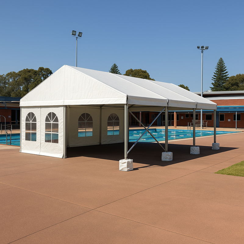 5mx9m White Framed Marquee