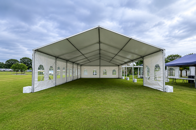 6m x 15m White Framed Marquee