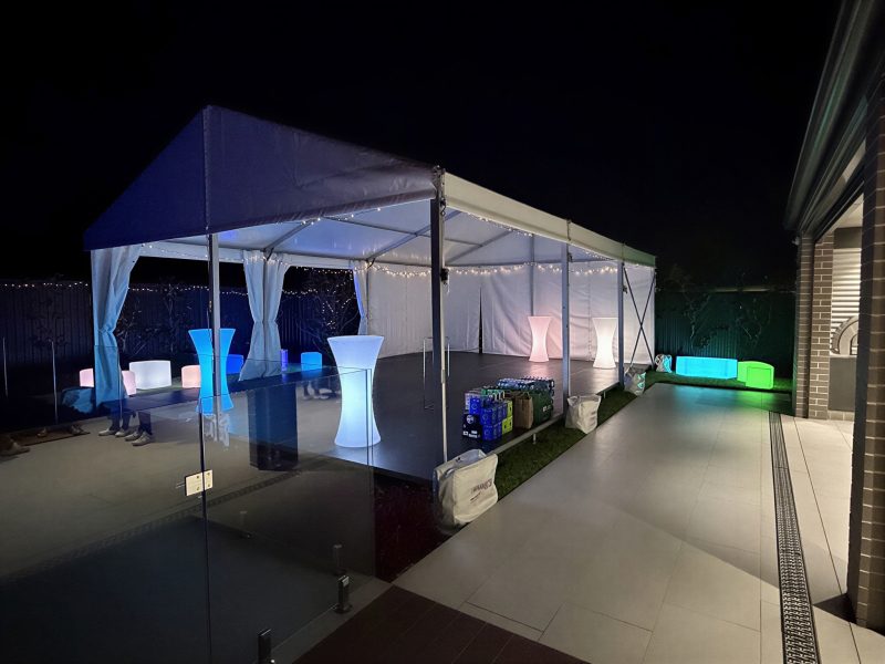 6m x 9m White Framed Marquee