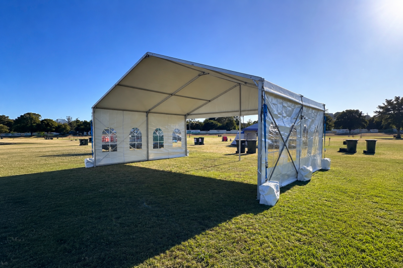 6m x 6m White Framed Marquee