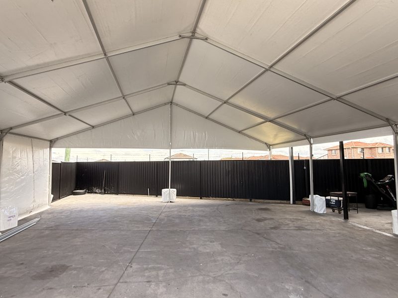 10m x 9m White Framed Marquee