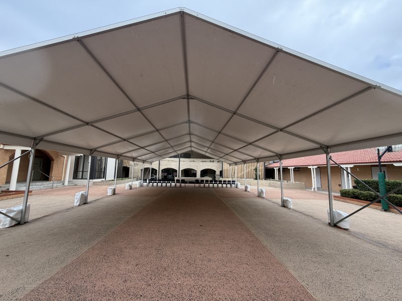 10m x 18m White Framed Marquee