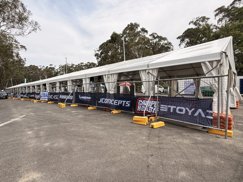 10m x 60m White Framed Marquee